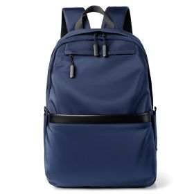 Men's Business Leisure Large Capacity Simple Travel Travel Backpack (Color: Blue)