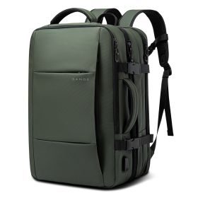 BANGE Male College Student Computer Backpack (Option: Green-16 Inch)