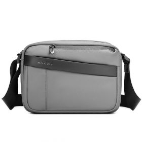 Crossbody Men's Waterproof Shoulder Bag (Option: Gray)