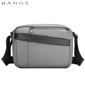 Crossbody Bag Men's Waterproof Shoulder (Option: Gray)