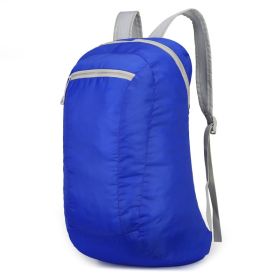 Outdoor Folding Waterproof Travel Bag Large Capacity Backpack (Option: 623 Royal Blue)