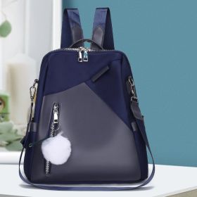 Women's Fashionable Oxford Cloth Backpack (Color: Blue)