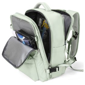 Fashion Large Capacity Travel Backpack Student School Bags (Option: Mint Green-M)