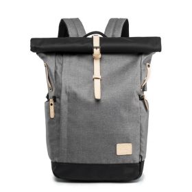 Men's Multi-functional Waterproof Backpack For Outdoor Travel (Color: Grey)