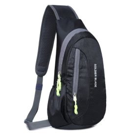 Outdoor Cycling Shoulder Men's Messenger Bag (Option: Black-7 Inches)