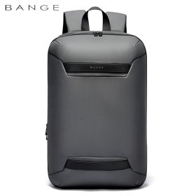 Men's Business Backpack Large Capacity Backpack (Option: Gray)