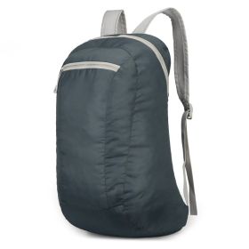 Outdoor Folding Waterproof Travel Bag Large Capacity Backpack (Option: 623 Gray)