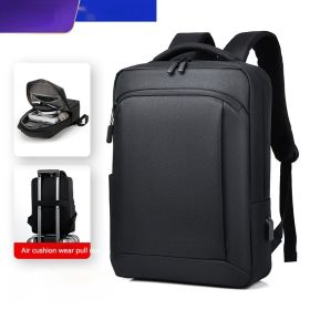 Cross-border In Stock Wholesale Men's Fashion Backpack Casual Travel Backpack Commuter Large Capacity Bag (Option: 9007 Black)